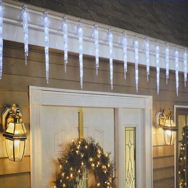 

LED Frozen Icicle Lights Indoor Outdoor Christmas Garden Fairy Light Starry Lights Decorative String Xmas Beautiful