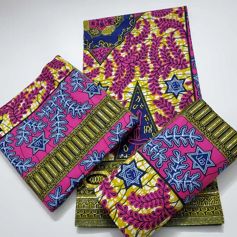 Ткань из Анкары Африканский настоящий восковой принт 100% хлопок швейный материал