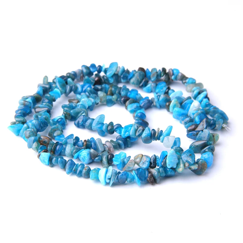 apatite Бусины из натуральных зеленых малахитовых фишек, 5-8 мм, неправильные бусины из гравия, маленькие кусочки, Самородок, драгоценные камни, бусины для изготовления браслетов, подарок - Цвет: apatite