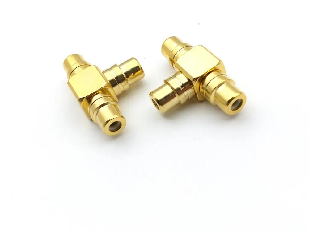 1 шт. медный переходник с RCA на 2 гнезда|Соединители| |