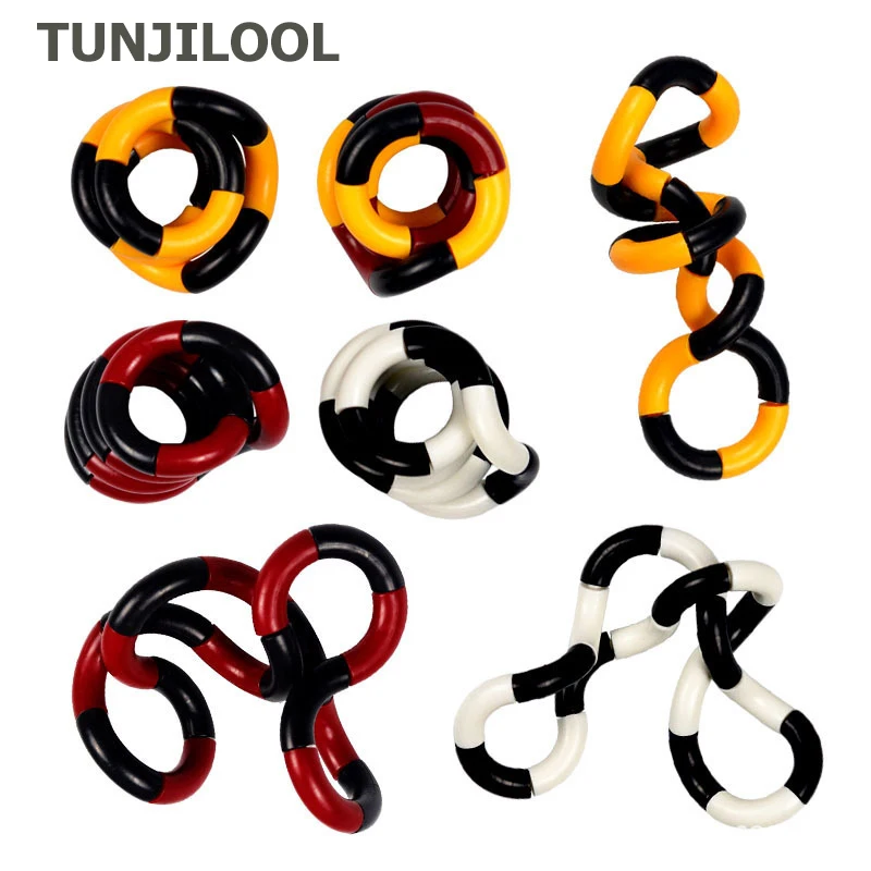 

New Fidget Anti Stress Toy Twist Adult Decompression Toy Twisted Ring Winding Toy Twister Adult Pressure Relief Vent DIYToy