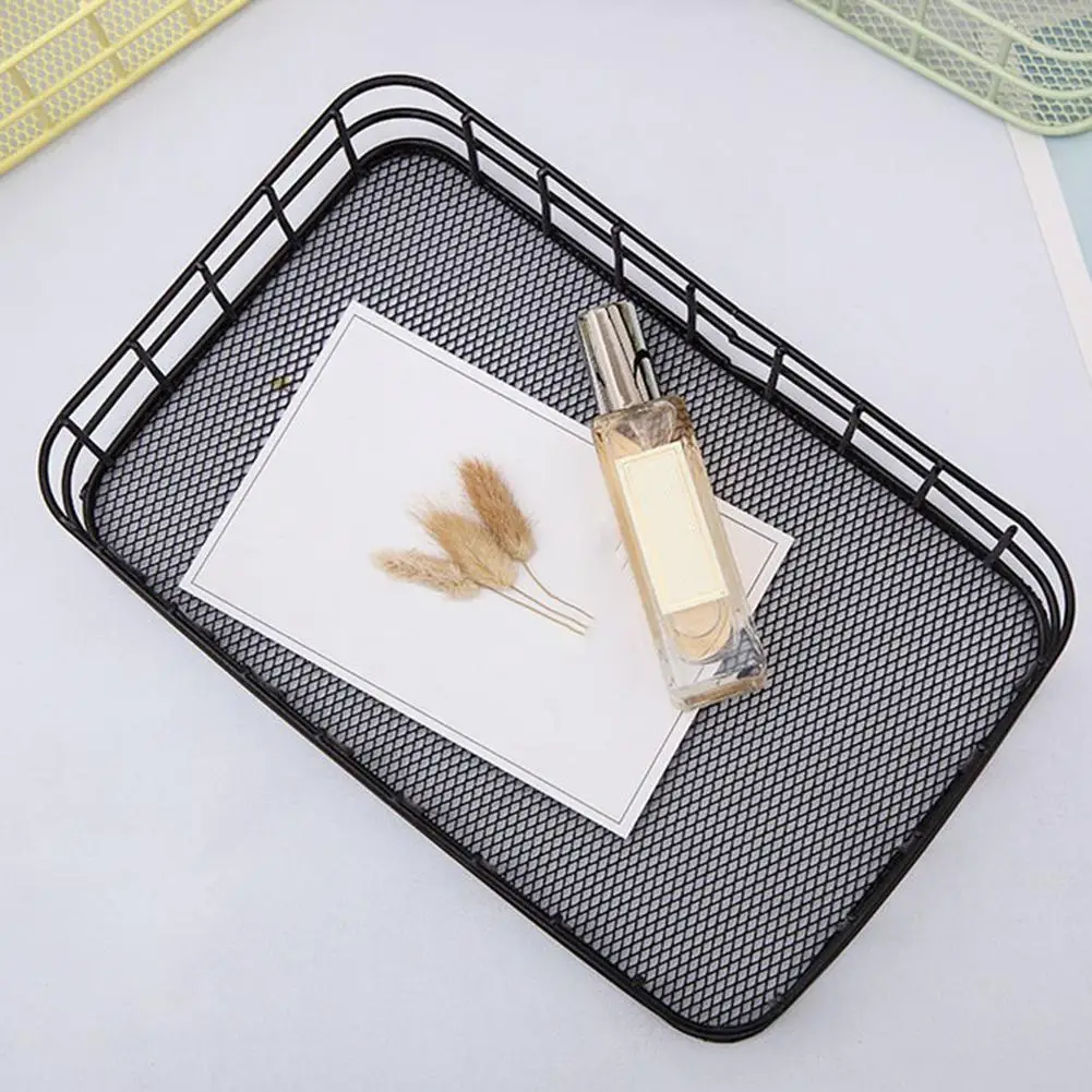 Полый железный разный держатель для косметики корзина хранения домашний стол