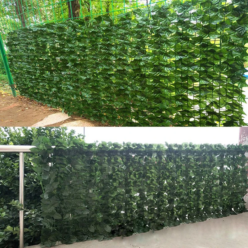 

Artificial Leaf Fence Faux Ivy Vine Leaves Decoration for Outdoor Garden Decor Net Artificial Hedges Fence