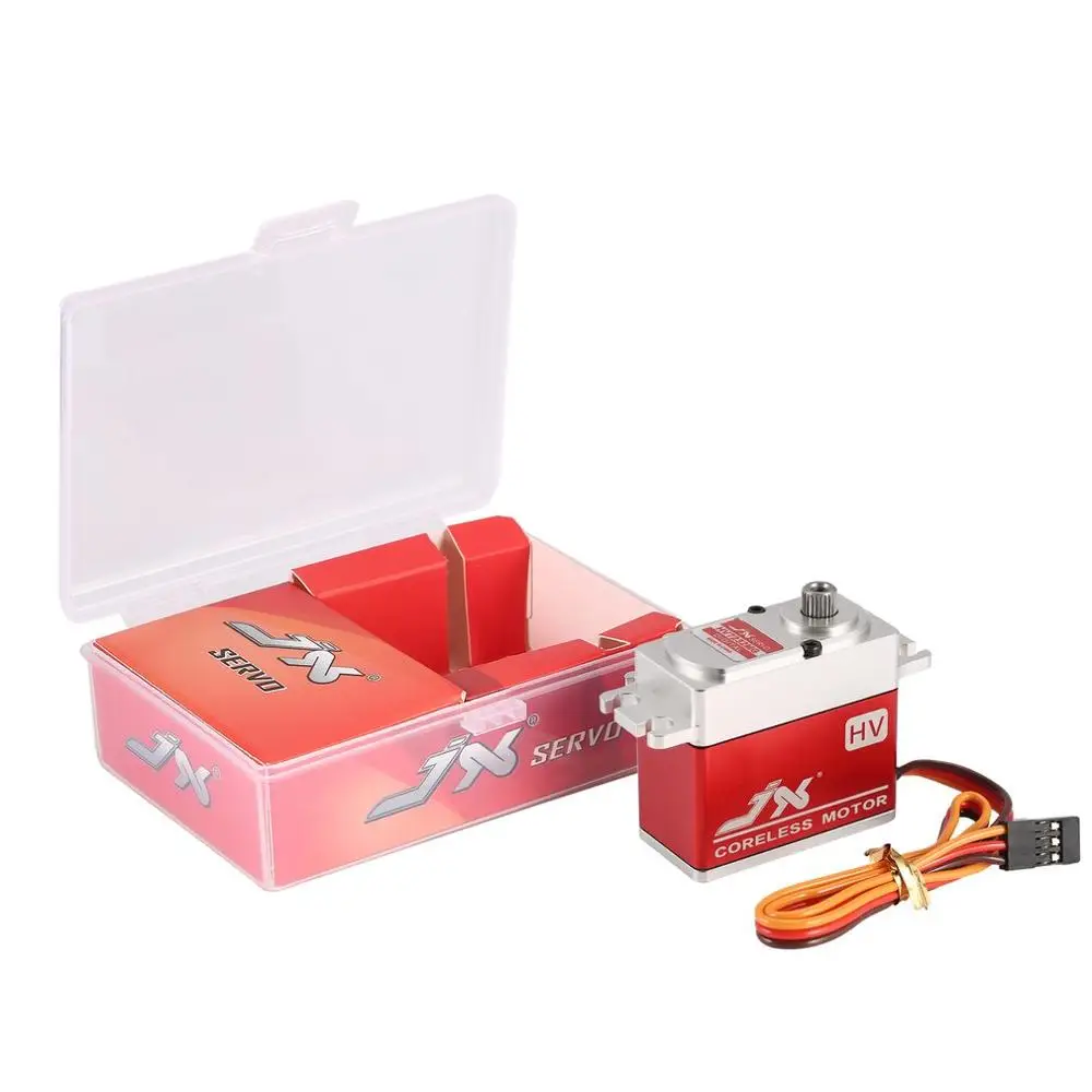 

JX PDI-HV7232MG 31KG 6-8.4V Metal Gear Full CNC Aluminium Shell Digital Coreless Servo for 1/10 1/8 RC Car/HHK Big Airplane