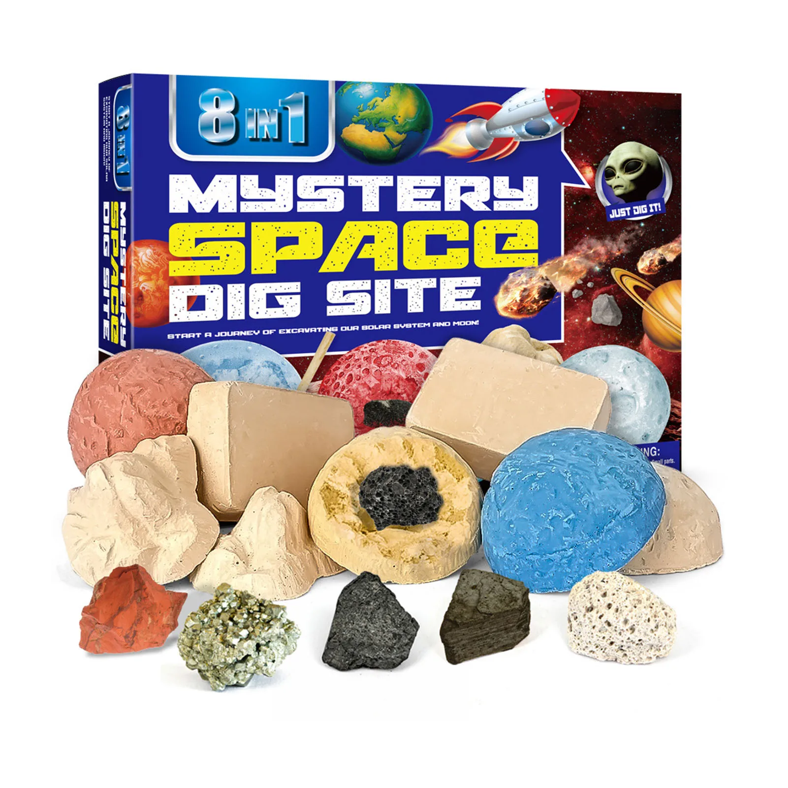 

DIY Toys Stone Mining Set Educational Excavation Toys Kit For Children Natural Mineral Gemstone Archaeology Biological