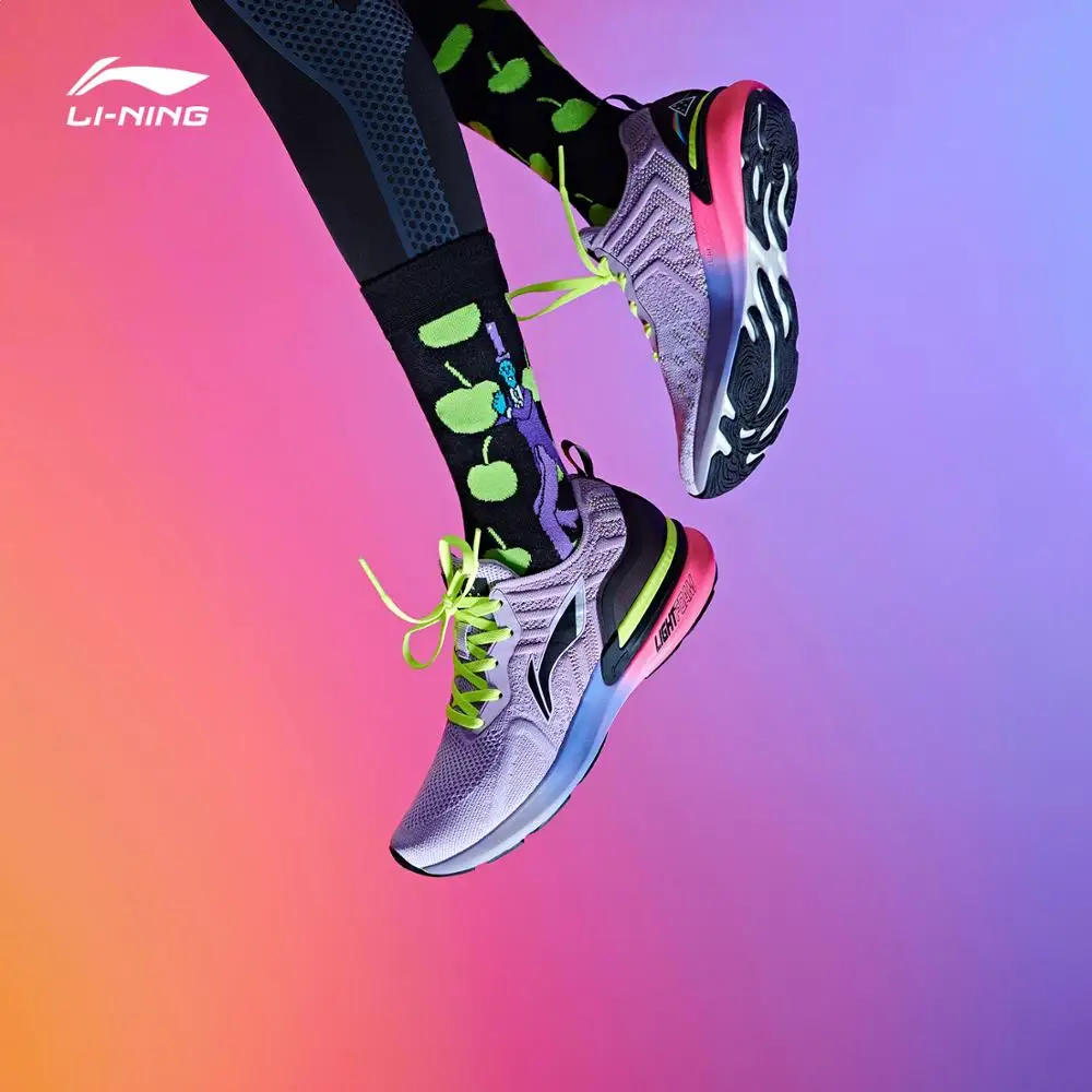 Li-Ning Для мужчин ARASHI Cushoin беговые кроссовки nikeeinglys светильник поролоновой подкладкой подойдет как для повседневной носки, так пряжа дышащая Спортивная обувь Фитнес кроссовки ARHP171 SJAS19