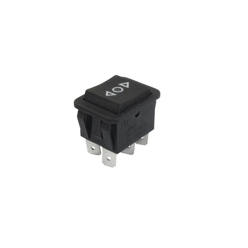 

1pc DIY Rocker Switch Power Switch Boat 3 Position 6Pin Button Latching with Lamp Light KCD4 16A 250VAC/ 20A 125VAC On-Off-on