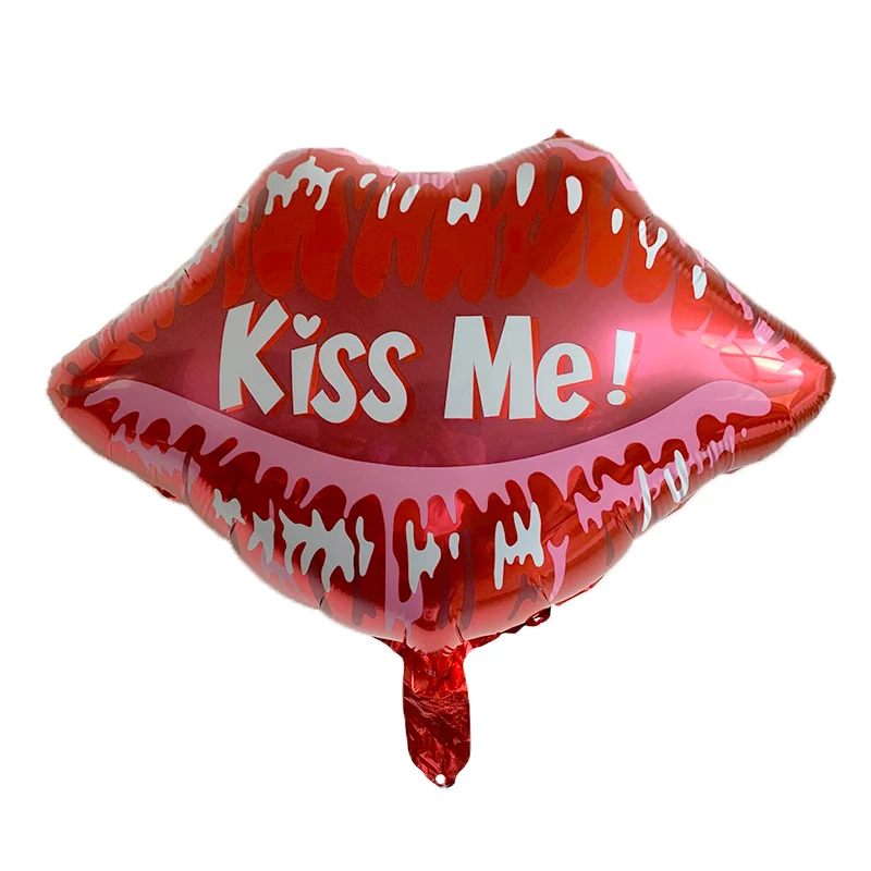 Jumbo губная помада Фольга шар Шампанское губы девичник вечерние Свадебный Душ Спа