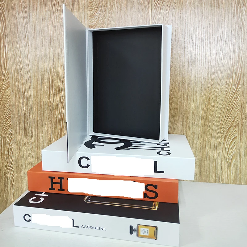 Поддельные книги открытые домашние украшения коробка для книг стильное и