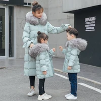 mother daughter winter dresses down coats matching family cotton clothing hoodies mama mum baby down jacket mother son outfits