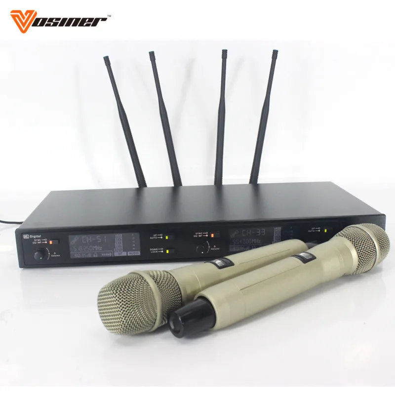 저렴한 Vosiner 무선 디지털 마이크 A-220D 마이크 무선 마이크 전문 마이크
