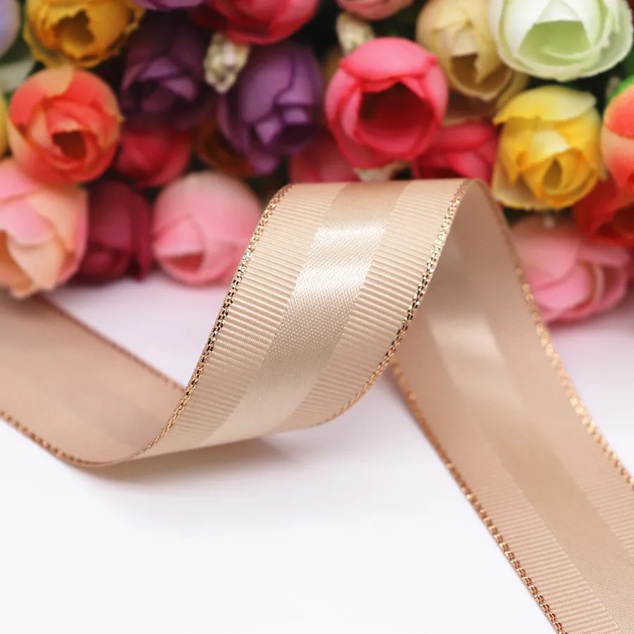 5 ярдов/партия 10 мм/25 мм/38 мм блестящая корсажная лента для кромки и атласных лент