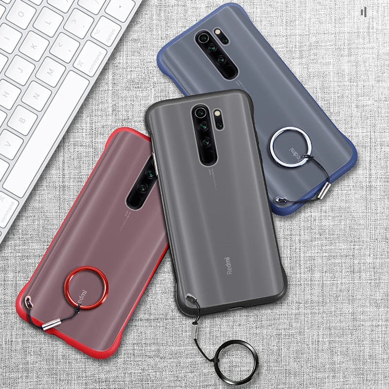 Чехол Makavo для Xiaomi Redmi Note 8 Pro жесткий прозрачный матовый чехол накладка
