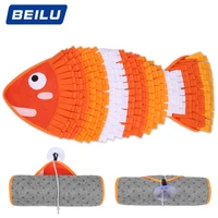 fish shaped sniff blanket for cat and dog play sniff pad washable foraging smell training puzzle toy cat dog slow feeding mat