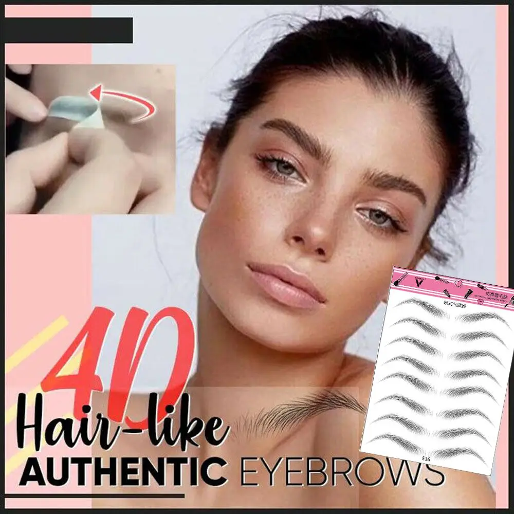 

Makeup Brow stickers Water-based Waterproof Authentic False Eyebrows 4D Hair-like Eyebrow Eyebrow Tattoo Sticker