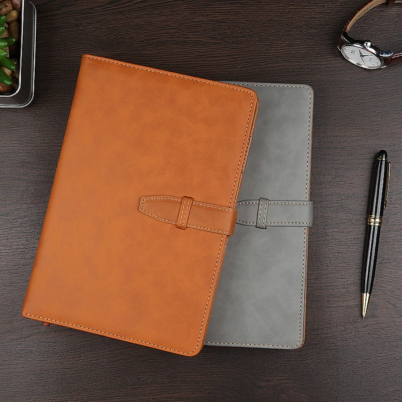 Блокнот для записей кожаный деловых встреч A5 бумажная леска блокнот