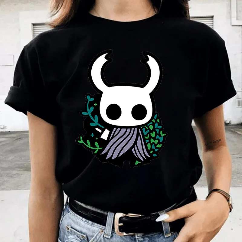 

Hollow Knight футболки женские футболки с коротким рукавом японский футболки с аниме рисунком Топы Женский Harajuku Графический Kawaii модные футболки