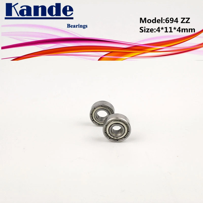 Миниатюрный шарикоподшипник Kande 694ZZ 10 шт. миниатюрный 694 ZZ 2Z Z3V3 694z 4x11x4 мм |Валы| |