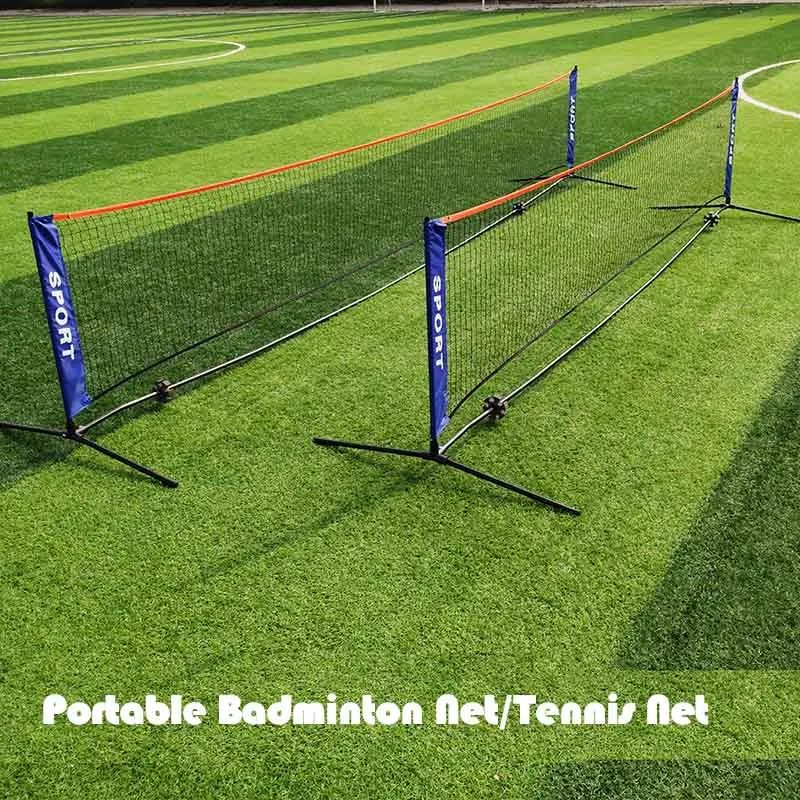 Standard Professional Portable Tennis Net Badminton Net Easy Set Up Tennis Training Tool For Training Indoor Outdoor Sports