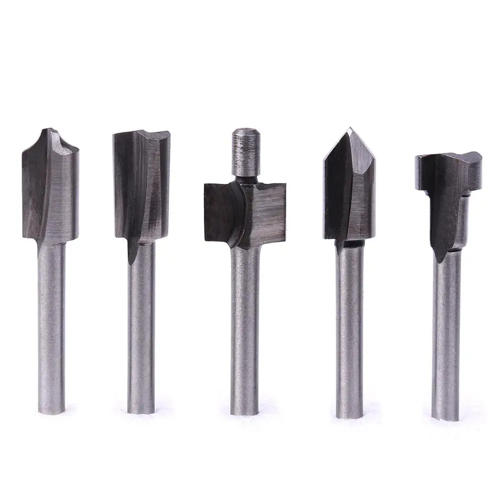 

10PCS 1/8" 3mm Shank HSS Router Bits Burs Files for Dremel Rotary Tool Set