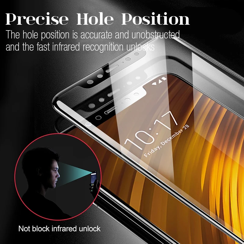 9D полное покрытие стекло для Xiaomi Pocophone F1 протектор экрана закаленное стекло для Xiaomi Pocophone F1 пленка для Pocofone F1 стекло