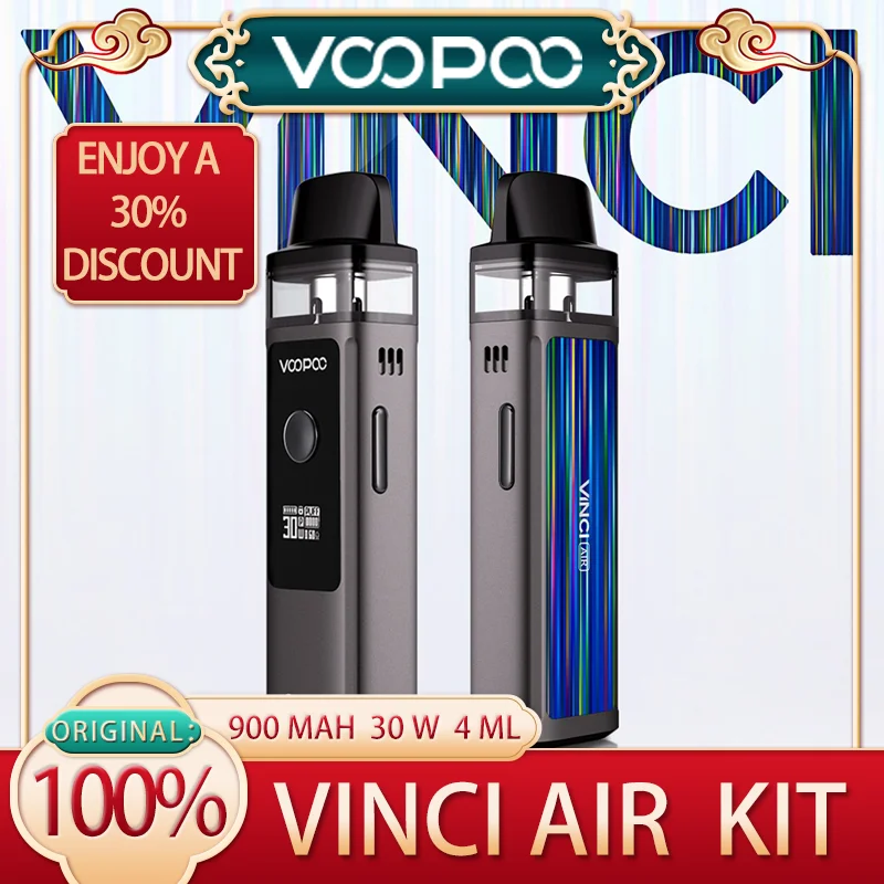 

2021 The latest VAPE MOD Product Original Voopoo Vinci Air pod Kit 900mAh 30W 4ml vaporizador vaper cigarette electronique