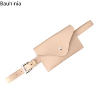 bauhinia new 108cm high quality artificial leather casual simple ladies gifts pure color retro fashion belt bag