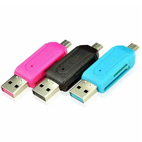 2в1 кабель Micro USB OTG для Android PC universel TF/SD удлинитель телефона | Компьютеры и офис