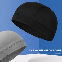 ice silk skull cap outdoor windproof sun proof quick dry cycling cap soft comfort spots hat for fishing running edf