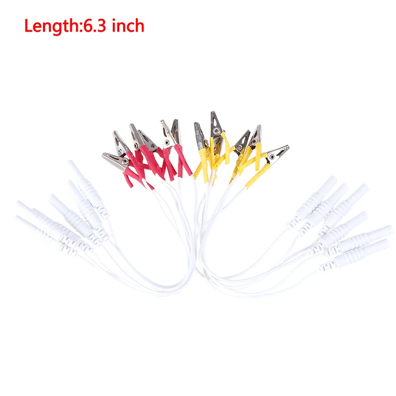 

12pcs/lot Alligator Clip Cable, Treatment Instrument Needles Clip For Electronic Color Random