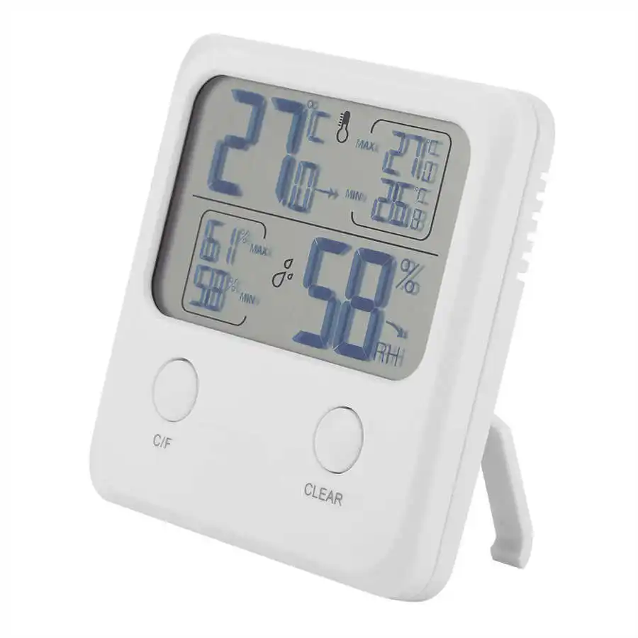 

With indoor digital hygrometer humidity monitor gauge wall-mounted LCD screen for home office