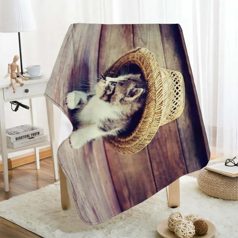 ?? Musifeカスタム動物猫フランネル毛布デザイン独自の毛布フランネル毛布ソファdiyのドロップシッピング