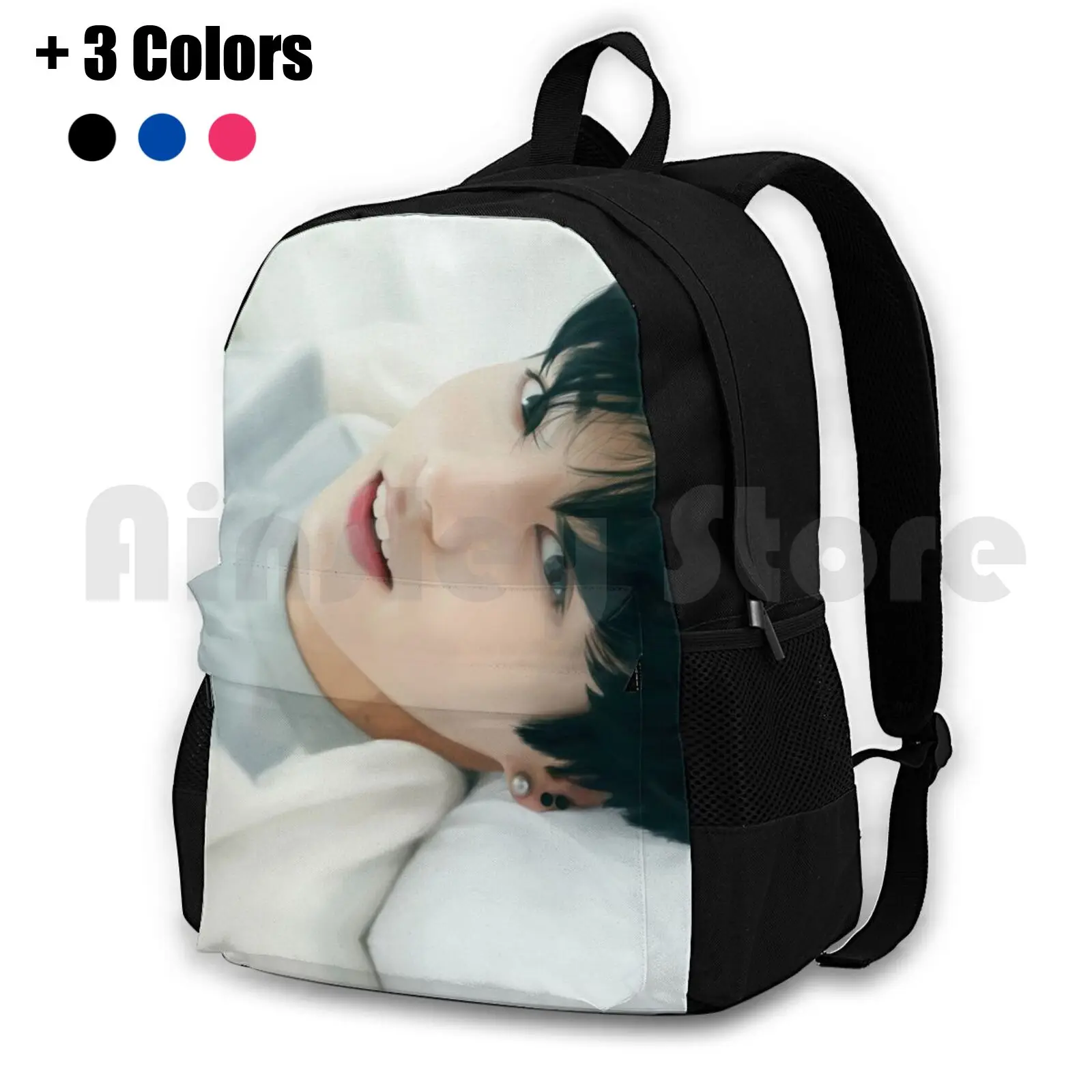 

Jungkook наружный походный рюкзак Водонепроницаемый Кемпинг путешествия Jungkook Kpop Fanart