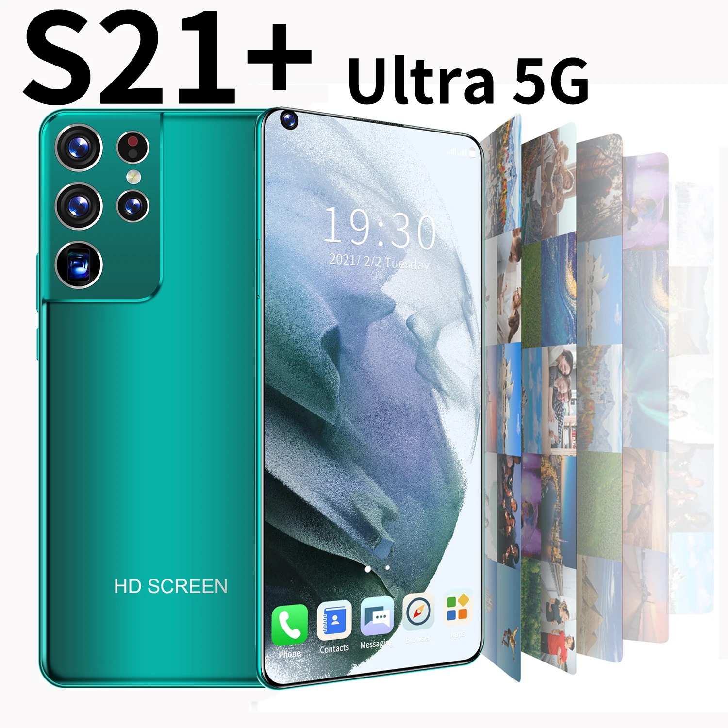 

2021 New Galaxy S21+ Ultra Mobile Phones 7.3 Inch 4G 5G Network Ten core ROM Andorid 10.0 Smartphones Global Version 12GB+512GB