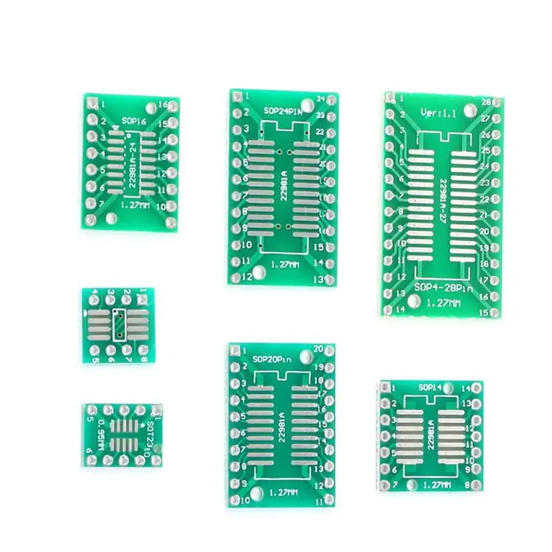 10 шт. SMD Поворотный адаптер преобразователь пластина PCB плата комплект SOP MSOP SSOP TSSOP