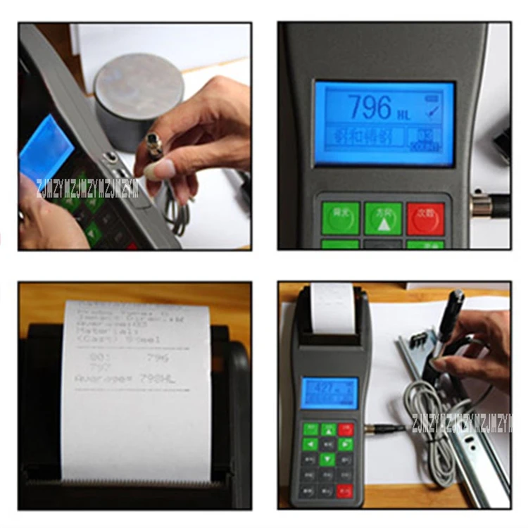 

TH110 Hardness Tester Portable Digital Display Hardness Tester Metal Pipe Steel Plate Mold Hardness Meter (170~960)HLD 12V/500mA
