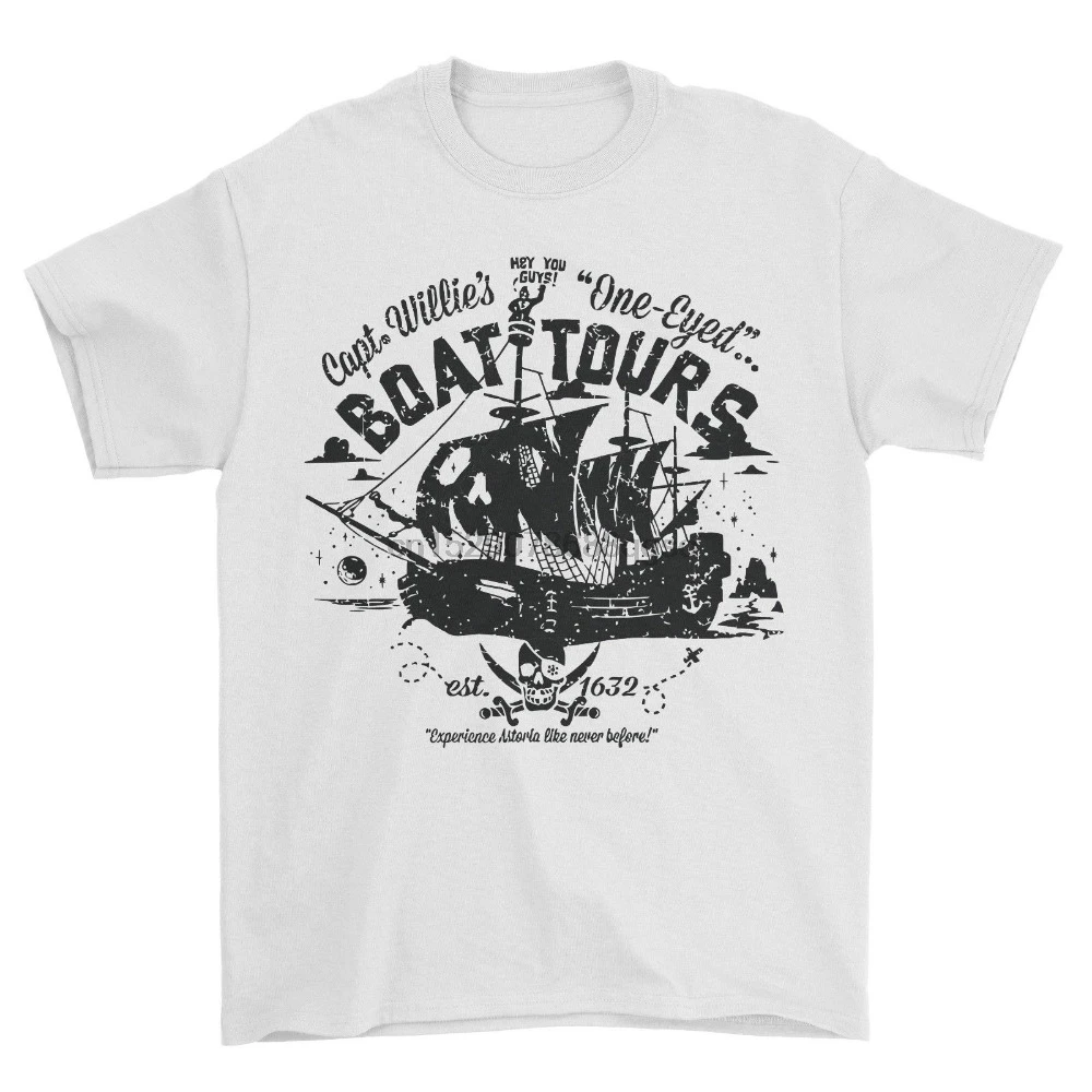 Лето 2019 футболка с короткими рукавами большие размеры одним глазом Willie Boat Tours