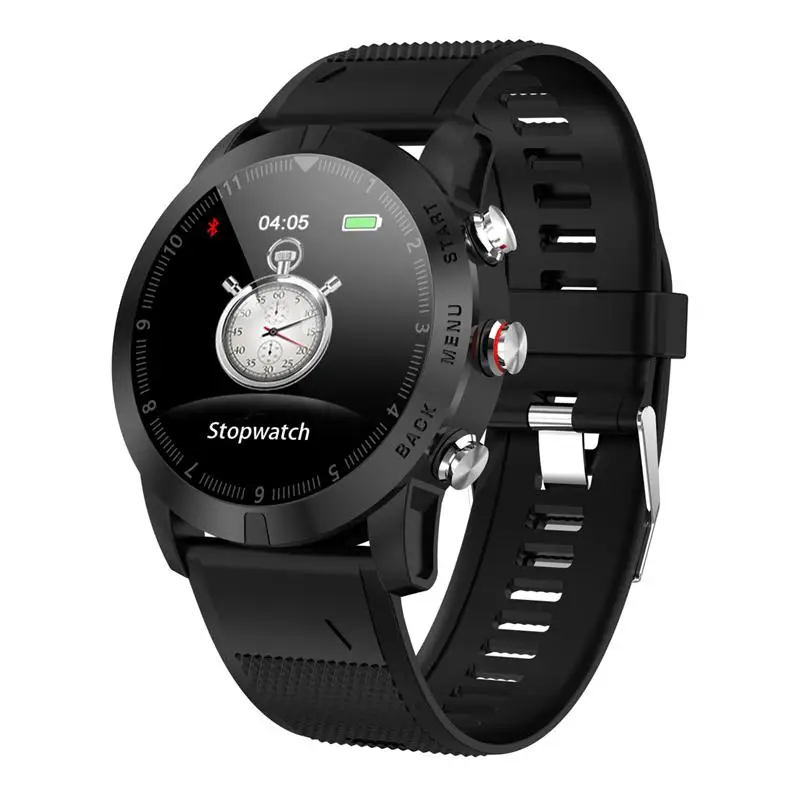 Black Silica Strap S10 Смарт-часы для мужчин сердечного ритма кровяное давление Bluetooth Smartwatch водонепроницаемый IP68 фитнес-трекер спортивный смарт-браслет - Цвет: Black Silica Strap