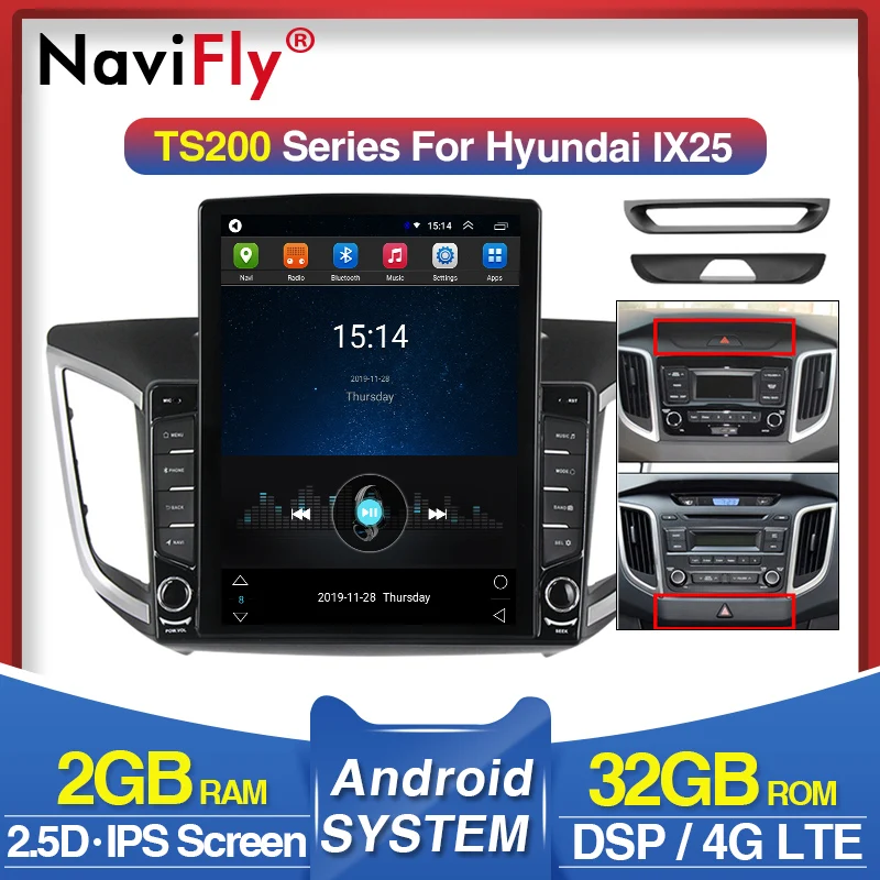 4G LTE WIFI IPS DSP 9 7 &quotAndroid 0 для hyundai Creta ix25 2015 2016 2017 2018 Автомобильный GPS Мультимедиа Радио