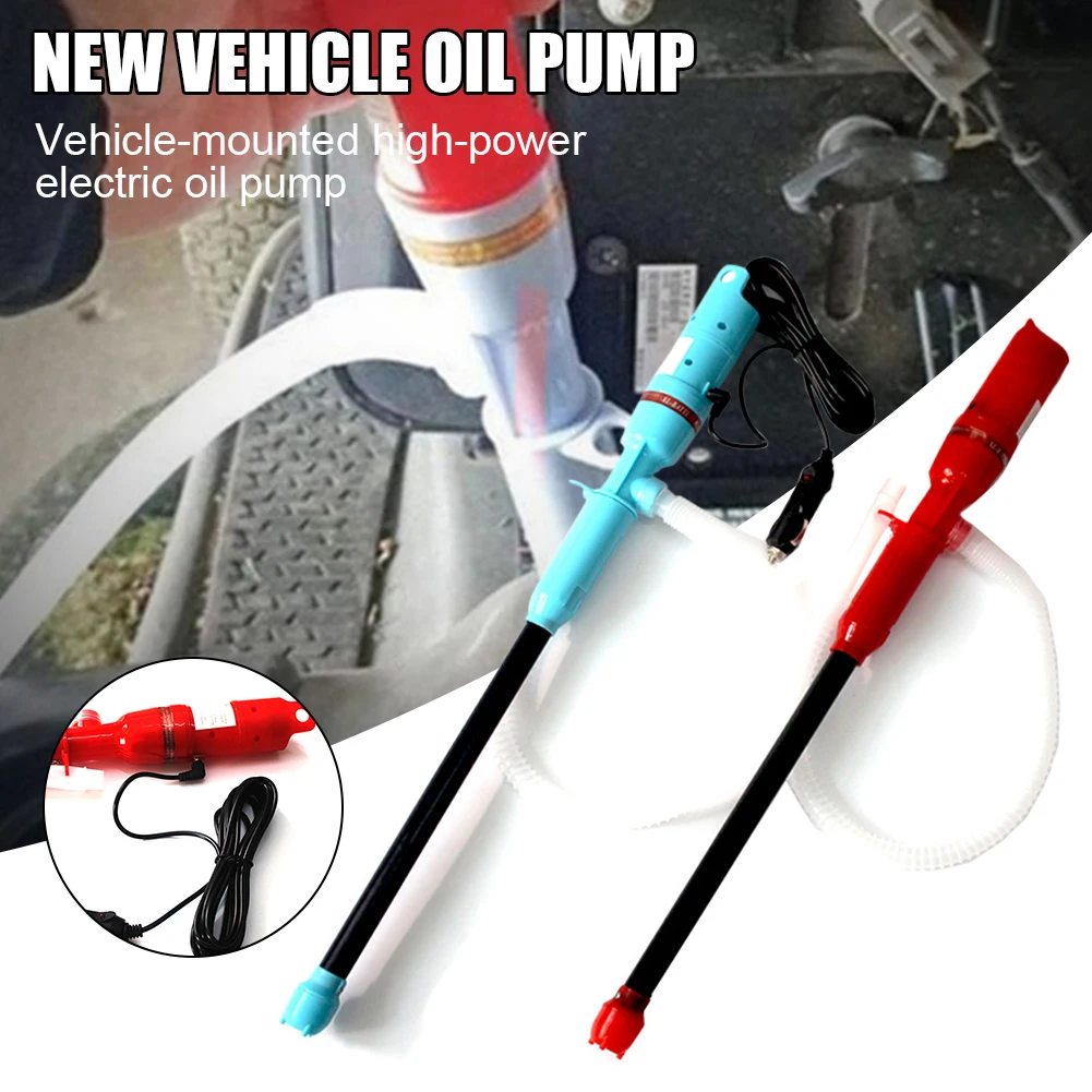Fluid Oil Transfer Pump Water Pump 12V/24V Electric Fuel Gas Extractor Transfer Suction Pump Portable for Car Truck RV Boat