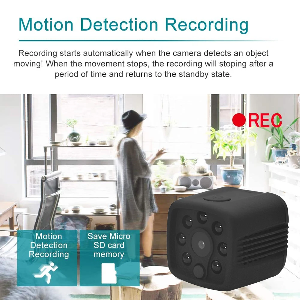 Мини камера HD 1080P видеокамера для записи звука Спортивная DV DVR безопасности с