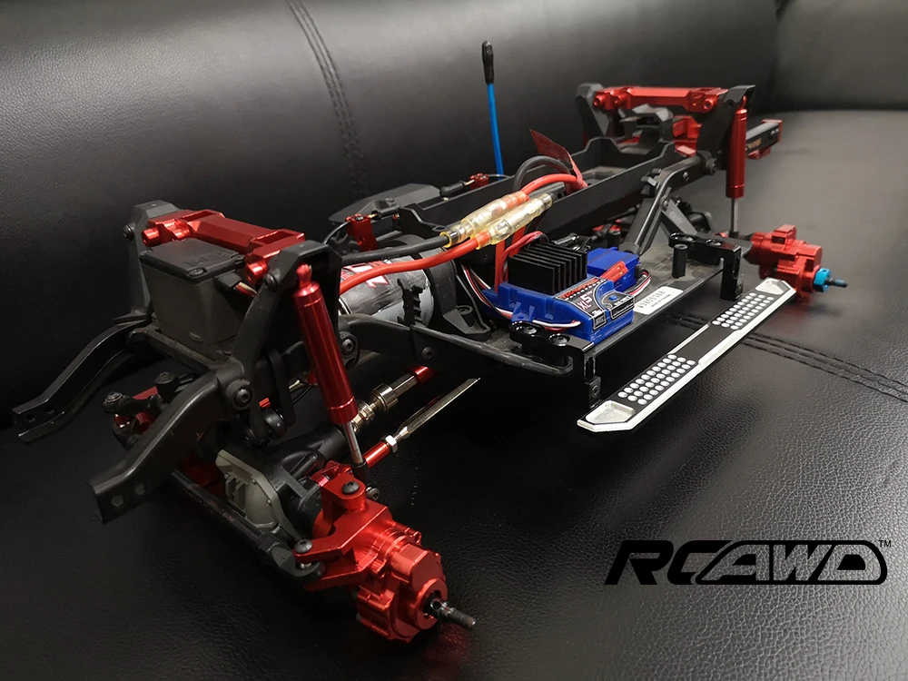 RCAWD 2 шт. пластиковая фара Корпус Крышка для trx4 Rc автомобиля 1/10 Traxxas trx4 trx 4 Блейзер гусеничный Land Rover Defender