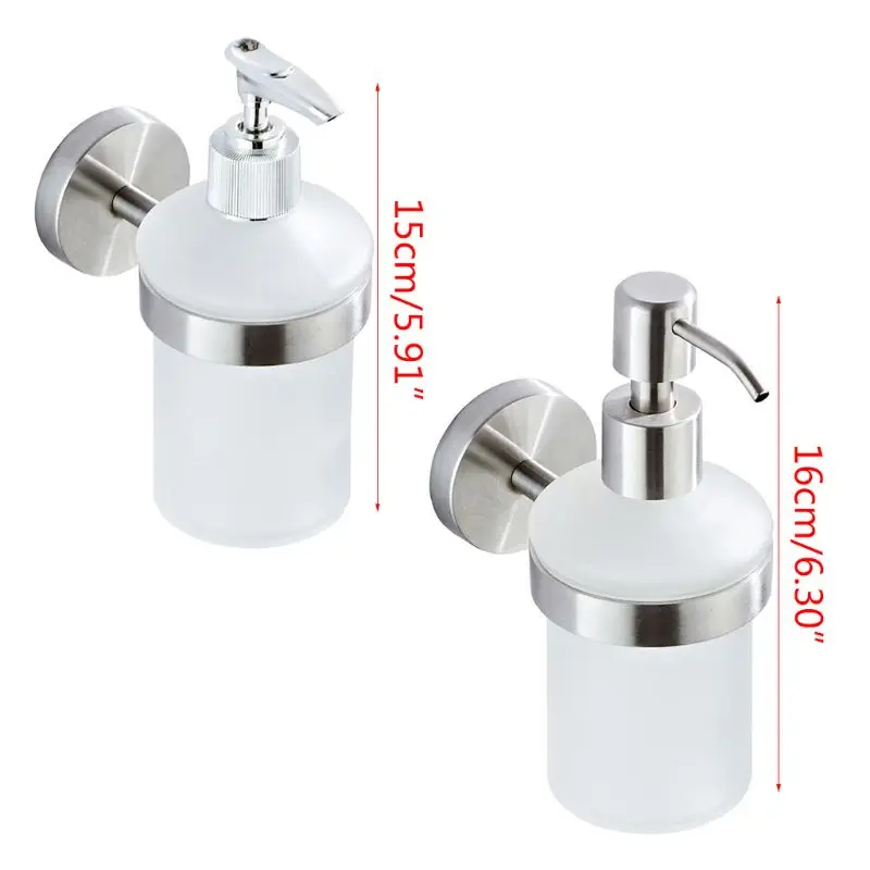 

Настенный дозатор мыла, 200 мл, из нержавеющей стали, Ручной пресс-насос для ванной