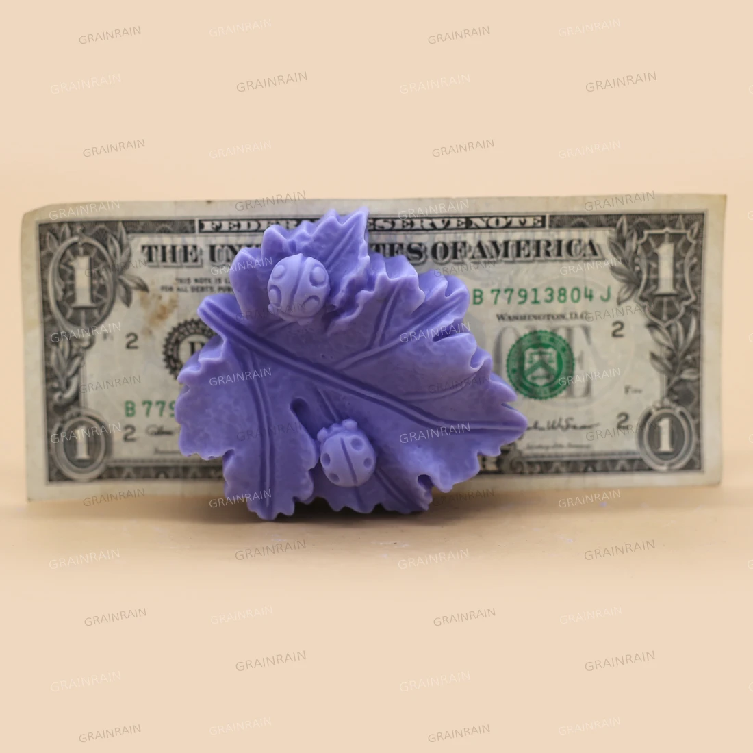 Форма в форме листа зернистости силиконовая форма для мыла ручной работы