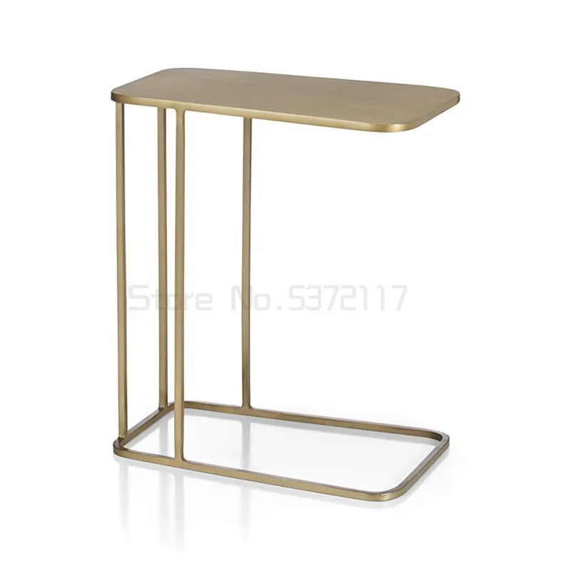 

Modern simple sofa corner table bedside table mini small tea table iron edge table side cabinet
