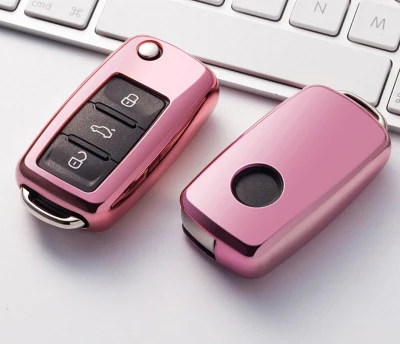 ТПУ чехол для автомобильного ключа защитный Volkswagen VW Passat Golf Jetta Bora Polo Sagitar Tiguan CC