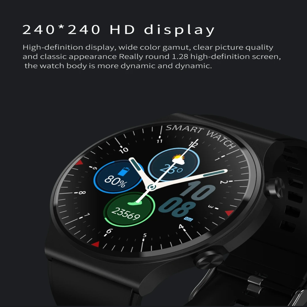 

Smart Watch New W5 Bluetooth Call 1.3 Inch IP67 Waterproof Heart Rate Monitor Men's Watch Wristwatch For Huawei Watch Android