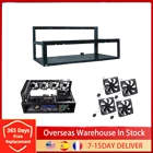 В наличии, каркас для майнинга на открытом воздухе, с графическим процессором до 6, для криптовалюты, для майнинга, новинка, 50x28,5X22,5 см