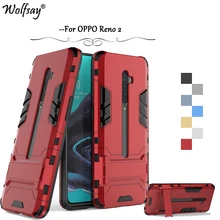 For OPPO Reno2 Case Shockproof Slim Armor Rubber Silicone Hard Back PC Phone Case For OPPO Reno2 Protective Cover For OPPO Reno2