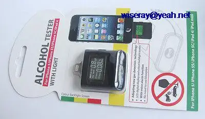 10 шт. цифровой алкотестер с подсветкой для iP hone 5 | Электроника